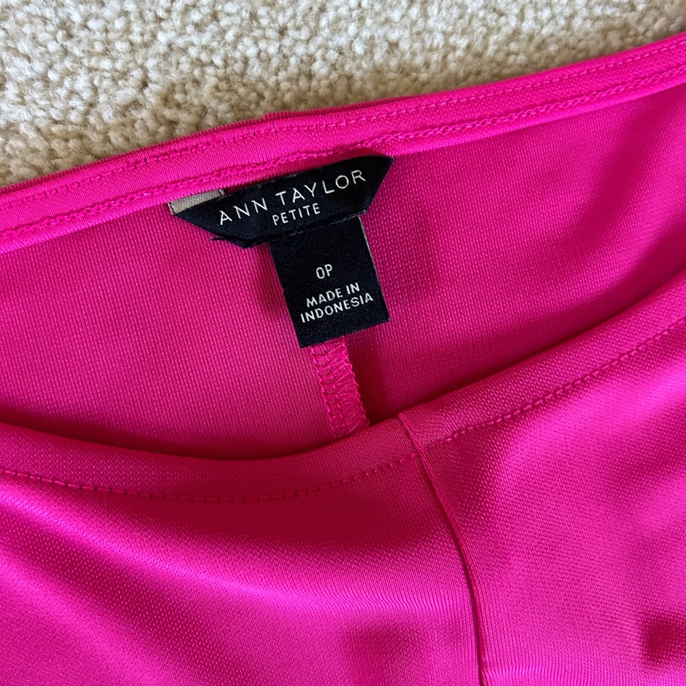 Ann Taylor Fuchsia Midi Dress - Picture 2 of 4